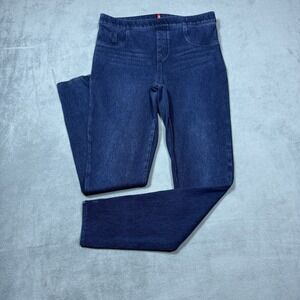 Spanx Denim Leggings Womens L 30x30 Pull-On Stretch Midrise Ankle Jean-ish Boho